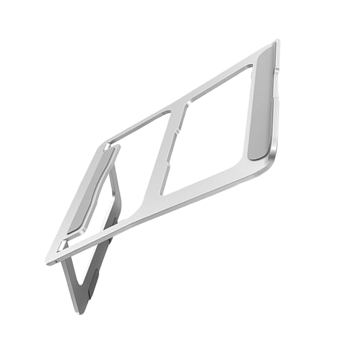 Supporto Pieghevole Per Laptop Lega Di Alluminio Supporto Ergonomico Per Notebook Ventilato e Multifunzione Ottimo Per Scrivania e Riduzione Del Cervicale