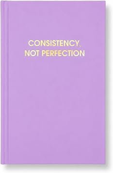 Journal for Women, Consistency Not Perfection, Diary, Purple Hardcover