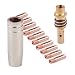 Produktbild 12pcs MB 15AK MIG/MAG Welding Torch Contact Tip 0.8 x 25mm M6 Gas Nozzle Shroud Holder Kit