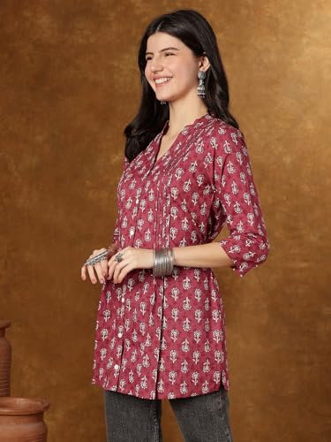 Image of Janakdulari Fashion Cotton Printed Top for Women and Girls (JDC-307)|| Party Office Home College Jean Wear