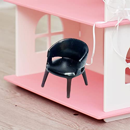 1/64 Scale Model Miniature Armchair Mini Toys Amazingly Detailed Resin Model Diorama 1/64 Model For Diy Projects Model Train Layouts S Gauge, Black #TOP1