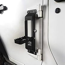 Hooke Road Wrangler Door Hinge Step Foot Pedal for 2007-2018 Jeep Wrangler JK & JKU
