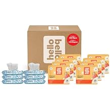 Hello Bello Mega Surprise Pack, Size 5 27+ lbs, 144ct Hypoallergenic Assorted Diapers with a Soft, Cloth-Like Feel Plus 360 Ultra Gentle Unscented Baby Wipes in 6 Resealable Packs