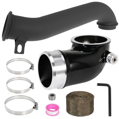 6.6 Turbo Mouthpiece, LLY Engine Turbo Mouthpiece Fits for Duramax 6.6L LLY 2004.5-2010, Inlet Manifold Intake Elbow for Chevrolet for GMC Sierra Trucks with 117000500 Pipe