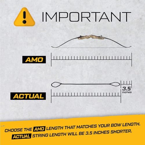 wolfman Dacron Bowstring Archery Recurve Bow String AMO 44-70 inch 12/14/16 Strands Replacement Bow String for Recurve Bow Longbow Traditional Bow(12 Strands AMO 44"(Actual 40.5")) - Image 4