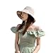 Cherish Stylish Bucket Hats for Women Summer Sun Caps Beach hat Reversible Foldable Plaid Hat (Beige)