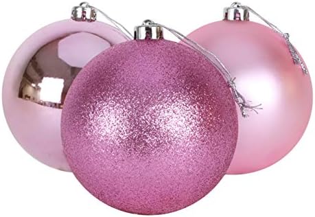 Christmas Concepts® 3-150mm Extra Large Baubles - Shiny, Matte & Glitter Design - Christmas Decorations (Red)