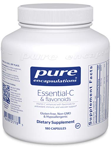 Pure Encapsulations Essential-C & Flavonoids | Hypoallergenic Vitamin C Supplement Enhanced with Flavonoids | 180 Capsules