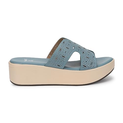 Image of YOHO Comfortable Wedges For Women | Latex Cushioning | Stylish & All Purpose | Vibrant Color | Travel Friendly | Modern Design