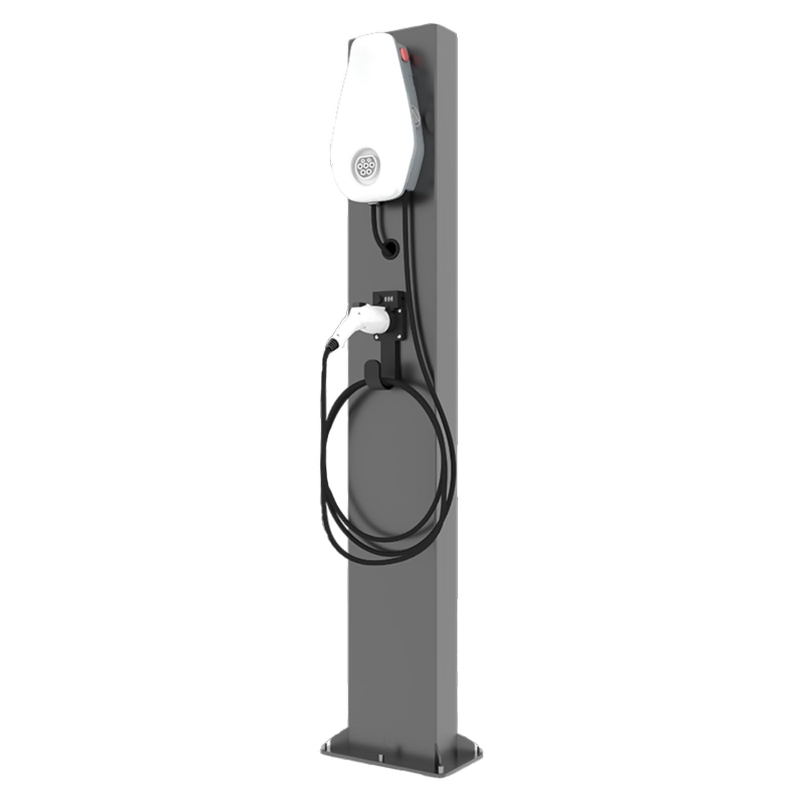 Podstawka pod ładowarkę EV, zewnętrzna podstawka pod ładowarkę EV - wytrzymała, bezpieczna stacja ładowania, kompatybilna z 95% ładowarkami pojazdów elektrycznych, stabilna, pogrubiona podst