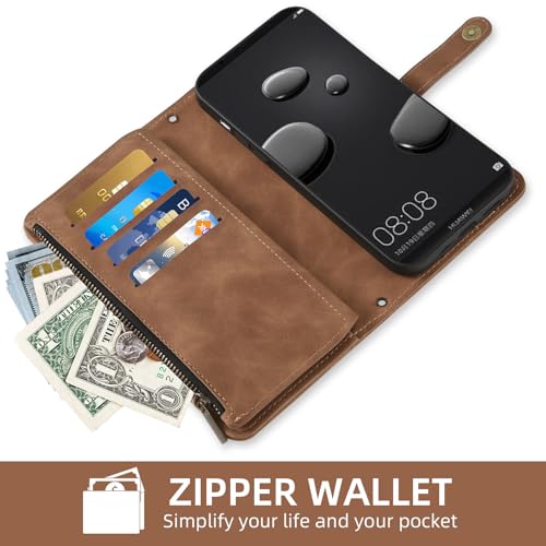 Housse cuir Huawei Mate 10 Pro marron protection chic et raffinée