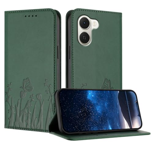 �X�}�z�P�[�X �Ή��@�� for Tecno Spark Go 3 / Pop 20 PU���U�[ �}�O�l�b�g�J�� �E�H���b�g �J�[�h�z���_�[ �t���b�v�X�^���h �L�b�N�X�^���h�t���X�}�z�P�[�X Green