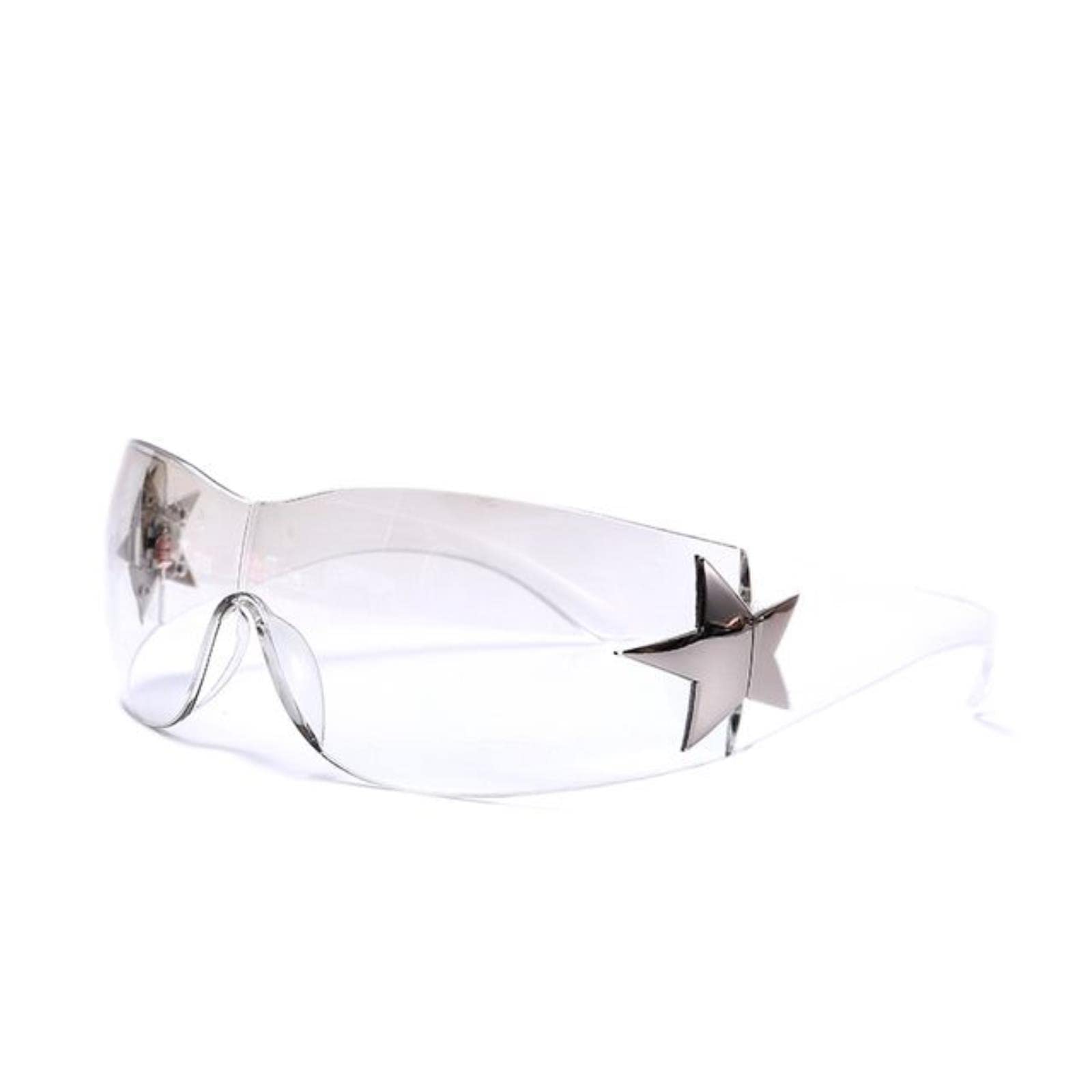 vfdaSWQQ Cycling Goggles, Sunglasses Women Men Fashion Punk Glasses Y2k Eyeglasses Designer Mirror Sport Eyewear Goggle-B5