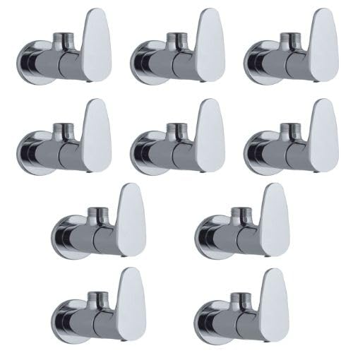 UCB BRASS ANGLE VALVE for Bathroom and Kitchen-Geyser Washbasin Toilet -Angle Cock Pack of 10 (B0D9H9ZLZ5) Amazon Price History, Amazon Price Tracker