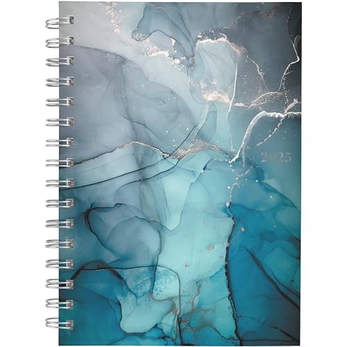 Cambridge 2025 planificateur hebdo-mensuel, 5-1/2" x 8-1/2", bleu