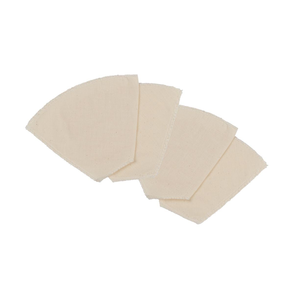 Fackelmann 9909350 Reusable Coffee Filters, Eco Friendly Coffee Filters Cotton, Washable Filter, Beige, Cotton, 16.8 x 12 x 5.5 cm