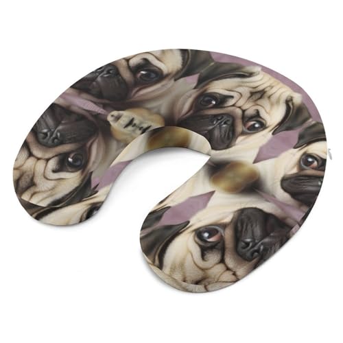 Almohada U de espuma viscoelástica tamaño único miniatura 6
