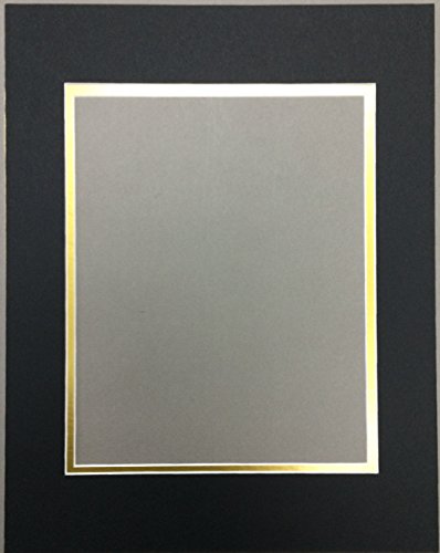 Pack of (2) 18x24 Acid Free White Core Picture Mats Cut for 13x19 Pictures in Sheer Blue