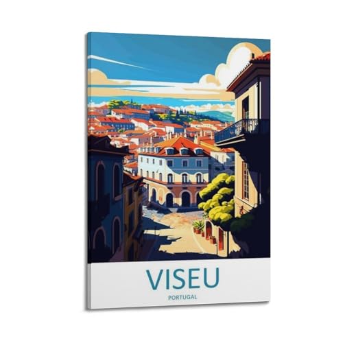 Poster Portugal Viseu avec cadre pour transformer un mur blanc en chambre