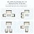 BUPPLEE 4 Pieces Patio Furniture Set, Outdoor Wicker Rattan Patio Conversation Furniture Set with Waterproof Cushion and Table for Lawn Poolside Backyard Garden Balcony Porch