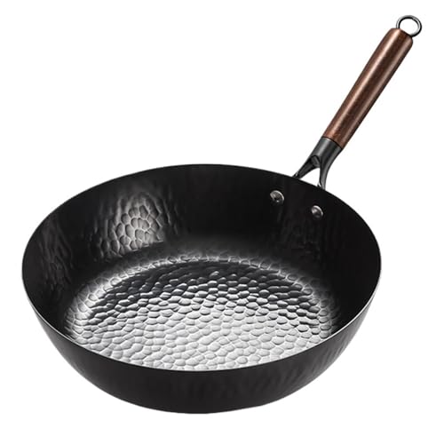 Wok de hierro sin recubrimiento con mango desmontable miniatura 1
