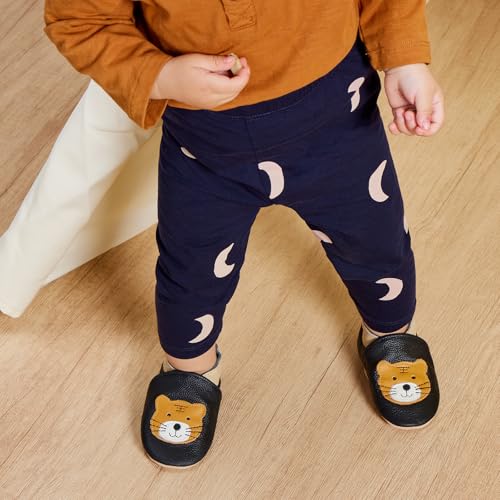 IceUnicorn Krabbelschuhe Baby Lauflernschuhe Jungen Mädchen Weicher Leder Babyhausschuhe Kleinkind Rutschfeste Lederschuhe Baby – Bild 3
