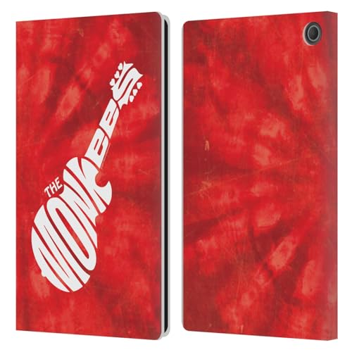 Étui portefeuille en cuir The Monkees en rouge pour Amazon Fire Max 11 2023 protection antichoc