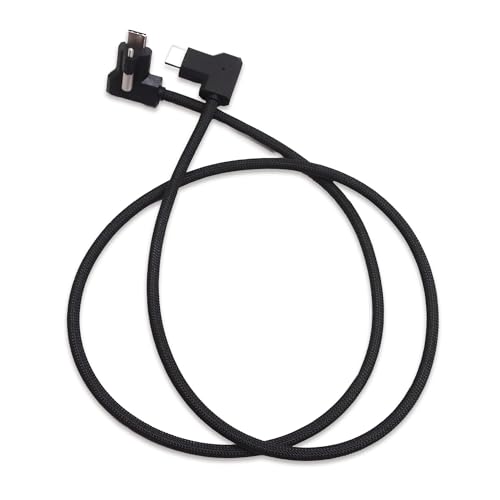 Image of XLCS Locking EVF Cable for Blackmagic Pyxis and URSA Cine 12K - USB-C 3.1 /3.2-20Gbps - 100W Power - Secure Lock - High-Speed Pyxis Monitor Cable - Durable and Reliable (80cm (32 inch) - Black)
