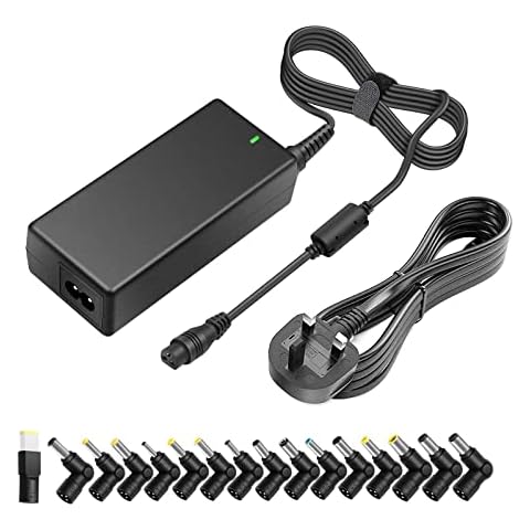 Outtag 65W Universal Laptop Charger UK Plug AC Adapter Power Supply 15v-20V PSU Replacement for Lenovo Asus Acer Dell HP Toshiba Sony IBM Samsung Fujitsu Hitachi Automatic Voltage w/ 16 Connectors Cover