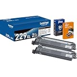 Brother Genuine TN229XL 2-Pack Black High-Yield Toner Cartridge Bundle with Deco Essentials Printer eBook, Up to 3,000 Pages Each, for MFC-L3780CDW, MFC-L3765CDW, HL-L3280CDW