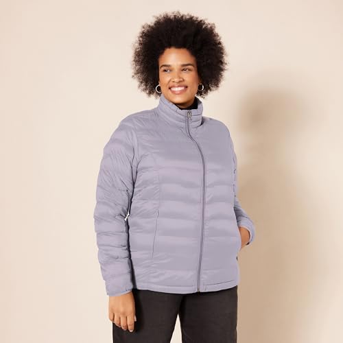 Image of Amazon Essentials Women's Lightweight Long-Sleeve Water-Resistant Packable Puffer Jacket (Available in Plus Size)