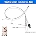 Dog Urinary Catheter – Dual-Lumen Catheter with Metal Guide Wire, Premium Silicone Urinary Catheter for All Dog Breeds (8Fr, Ø 2.7mm, L 32cm)-5PCS