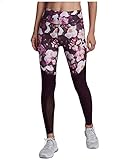 Nike Women's Power Dri-Fit Legend Printed Training Tights-Port Wine-Medium