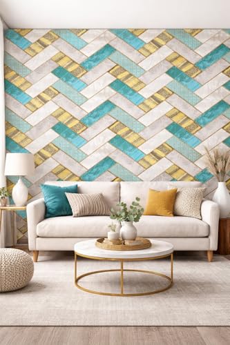 Image of SAYFINE 3D Wall Panel Wallpaper, Self Adhesive PE Foam Brick Sticker, Waterproof Wall Covering for Home Decor, 70 x 70 cm (Pack of 3, 15.81 Sq. Ft. Approx)