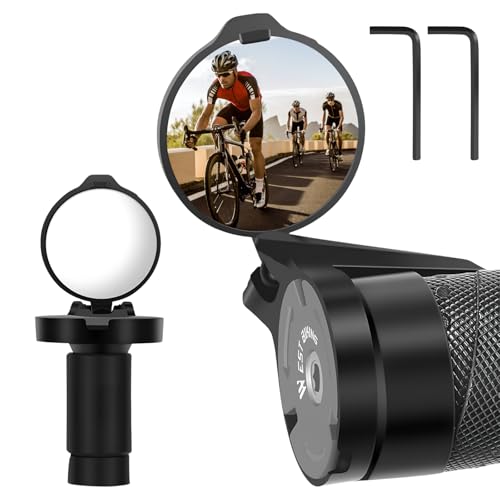 Specchietto Retrovisore Bicicletta 360° Ruotabile, Set 2 Pezzi