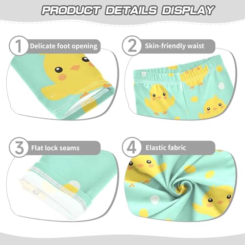 Girls' Leggings Cute Yellow Chick Kids Yoga Tights Pants 1 Pack 208608763