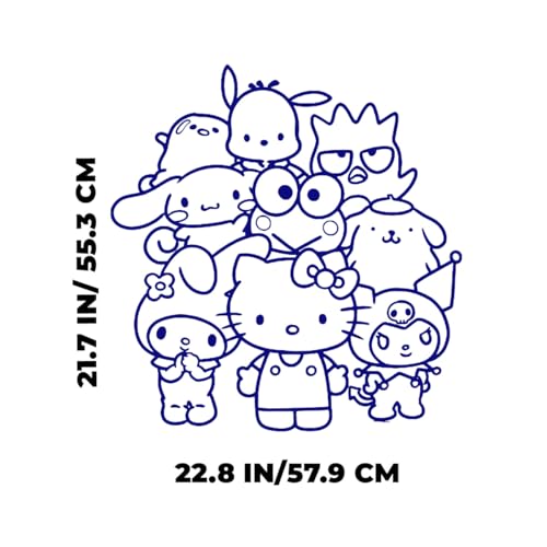 Vinilo decorativo Sanrio Friends 22x21 pulgadas miniatura 4