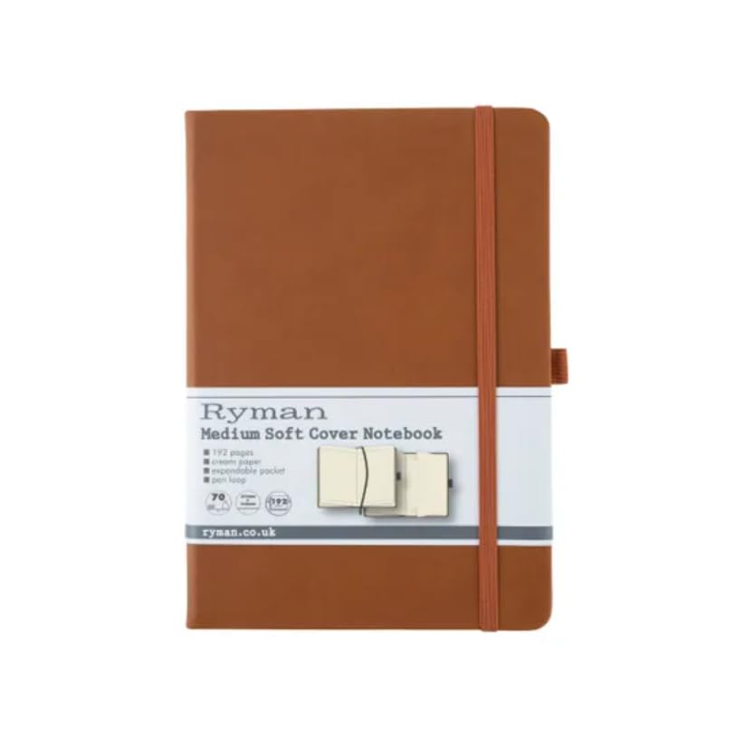 Ryman A5 Soft Cover Lined Notebook (Tan) โ image 1