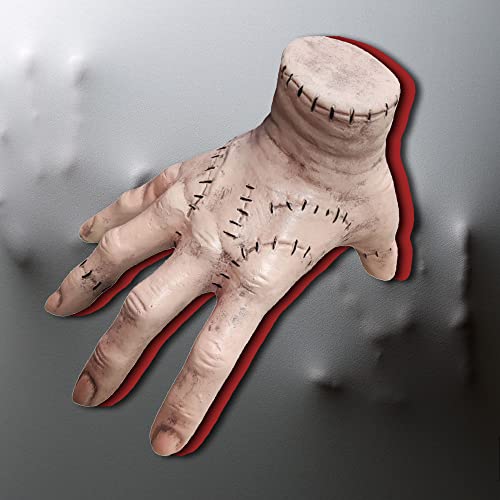 Abawaka Wednesday Thing Hand Family Fake Hand Toys Decorations Simulation Hand Cosplay Scary Action Figures Gothic Latex Model Hand Props（Latex） #TOP3