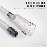 Wizoowip Electric Gravel Vacuum for Aquarium Water Cleaner, Fish Tank Cleaner Tools, Aquarium Siphon Gravel Cleaning for Turtle Tank, for Wash Sand, Water Changing Black - Image 8