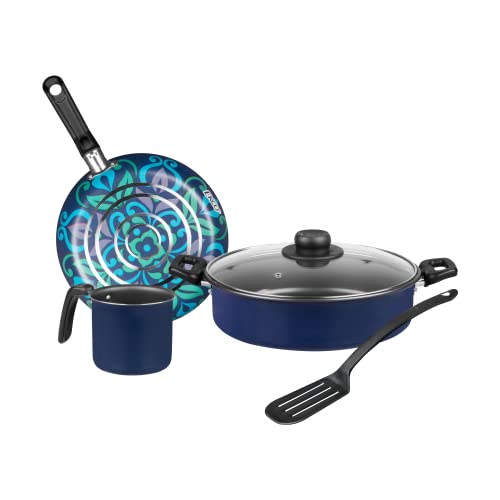 Consejos para Comprar Ekco mexico , listamos los 10 mejores. 46 Ekco | Batería de Cocina con Antiadherente 5 Piezas de Aluminio - Multicolor