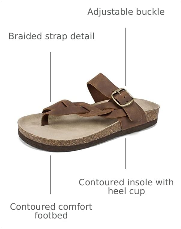 Image of WHITE MOUNTAIN Women's Crawford Signature Comfort Molded Footbed Braided Sandal