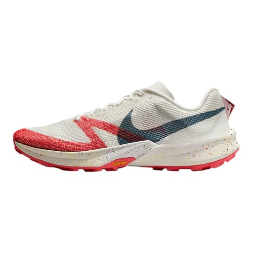 Nike Kiger 10 Men's Trail Running Shoes (FV3929-100, Summit White/Magic Ember/Cinnamon/Armory Navy) Size 8