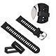 Mozeat Lens 6 Stück Uhrenarmband Schlaufe 24 mm Silikon Uhrenarmband Halter Schwarz Uhrenarmband Befestigungsringe Gummi Ersatz Uhrenarmband Keeper Unisex Uhrenarmband Zubehör