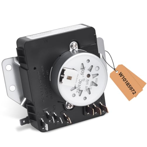 Image of W10185972 WPW10185972 Dryer Timer Compatible with AED4475TQ1 RED4440VQ1 NED5100TQ1 IED4400VQ1 EED4300VQ1 CEDX631VQ1 RED4400VQ1 Timer Replacement 1481701 AP6016537 PS11749827 EAP11749827