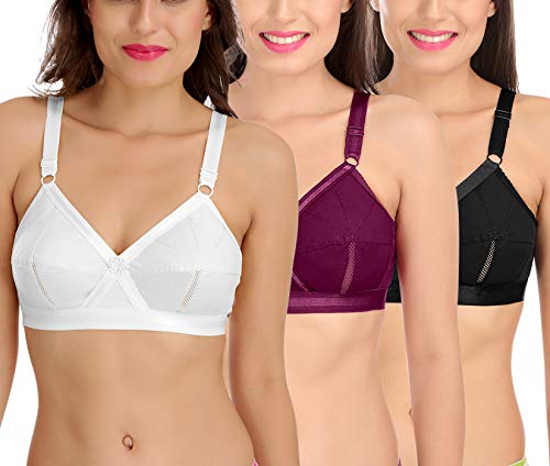 Image of SONA Perfecto Plus Size Cotton Bra for Woman Full Coverage Pack of 1