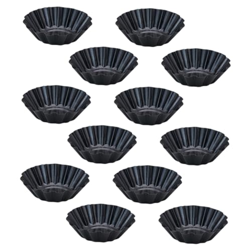 TOPPERFUN 12 Moldes Para Tartaletas De Huevo Moldes Para Cupcakes Moldes Para Hornear Tartaletas De Huevo Moldes Para Mini Pasteles Moldes Para Pasteles Moldes Para Hornear Moldes