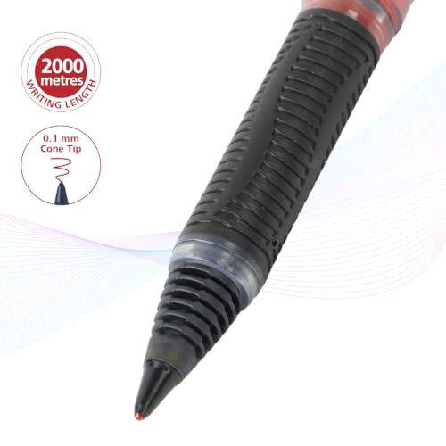 Image of Luxor Schneider, One Sign Roller Ball Pen - Red | 1.0 mm | 2000 mtrs writing length | Waterproof Ink | Consistent ink flow | Ideal for Professionals-Office essential