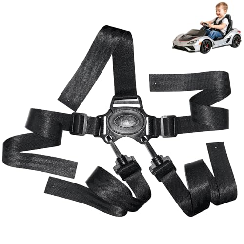 ZChiMiao Portable Adjustable Seat Belt for Kids Ride on Power Wheels Toy Car,Baby Stroller Straps Harness Compatible with Wooden High Chair& Toddler Golf Cart (5P)