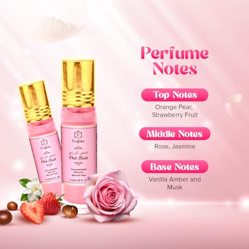Image of Pink Blush Perfume Oil Roll-On - Strawberry Blush Perfume For Women (No Alcohol), 6 ml / 0.2 fl Oz
